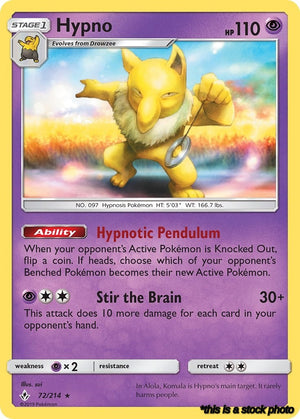 72/214 Hypno Rare Normal