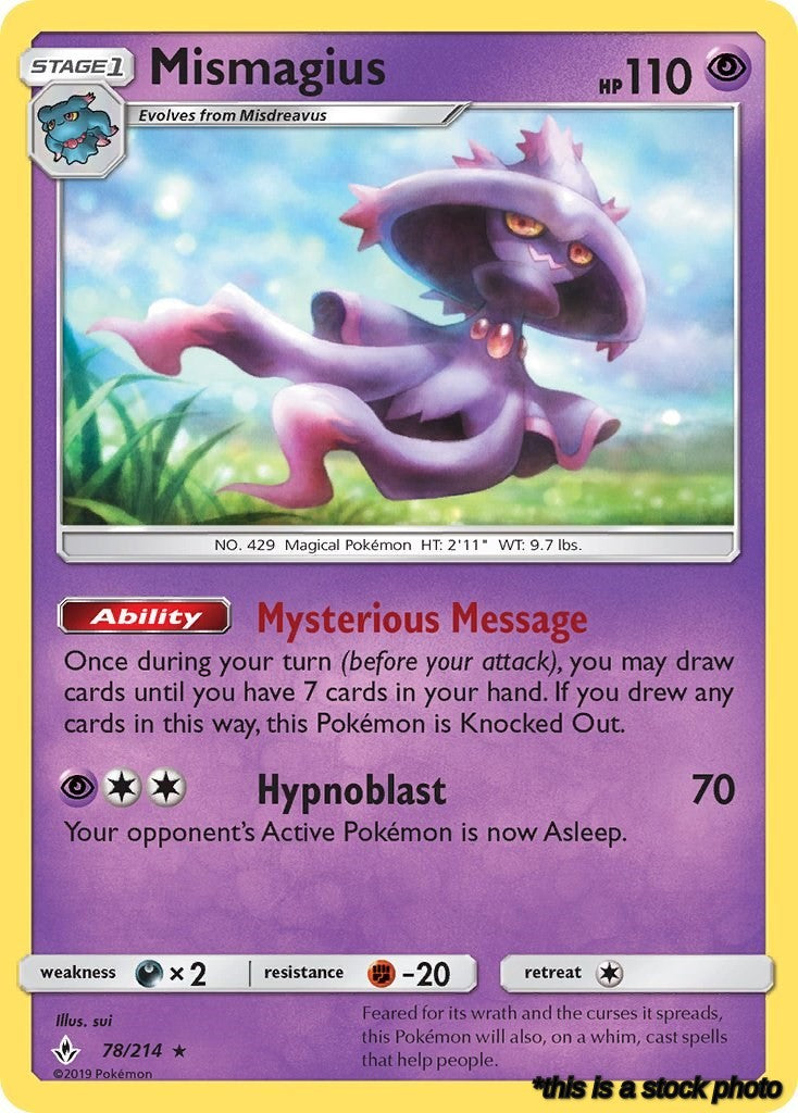 78/214 Mismagius Rare Normal
