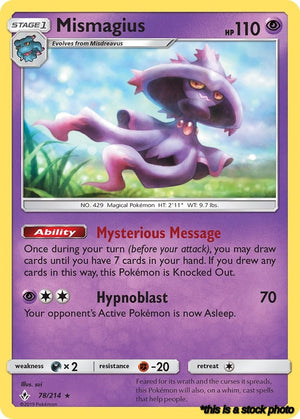 78/214 Mismagius Rare Normal