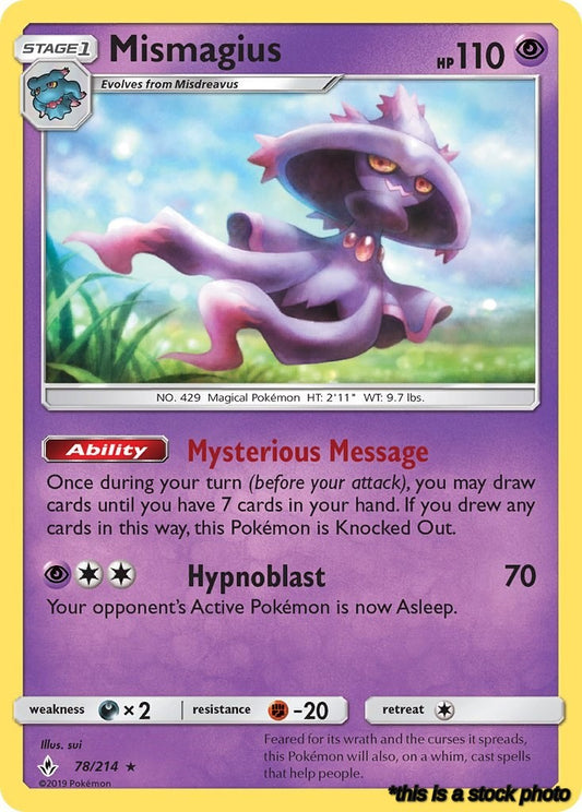 78/214 Mismagius Rare Normal