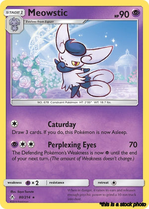 80/214 Meowstic Rare Normal