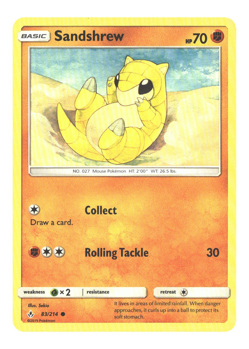 83/214 Sandshrew Common Normal