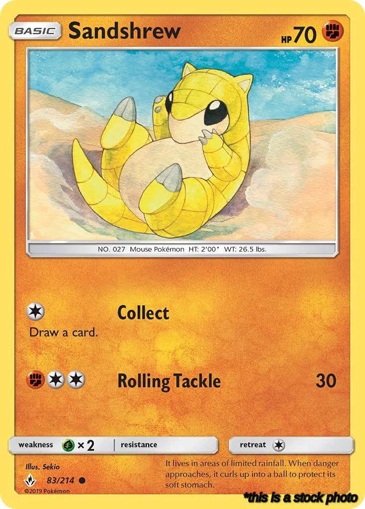 83/214 Sandshrew Common Normal