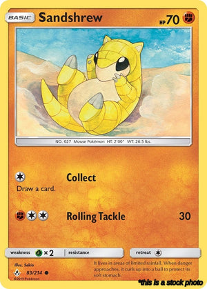 83/214 Sandshrew Common Normal