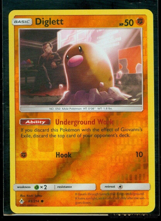 Reverse Holofoil Diglett [85/214 Near Mint ]