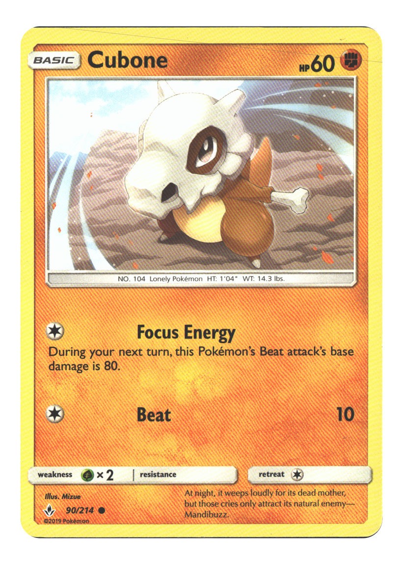 90/214 Cubone Common Normal