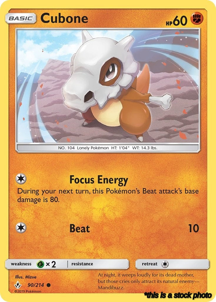 90/214 Cubone Common Normal