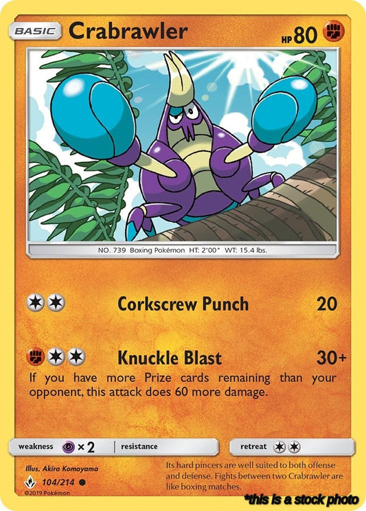 Normal Crabrawler [104/214 Near Mint ]