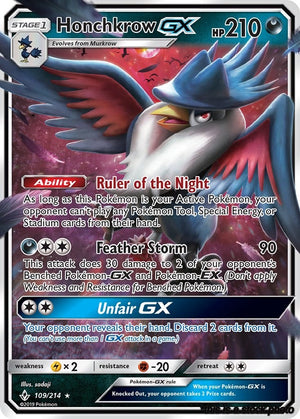Holofoil Honchkrow GX [109/214 Near Mint ]