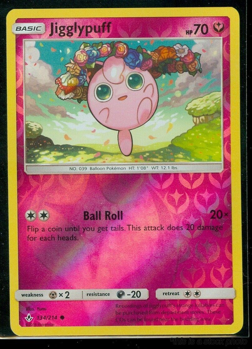 134/214 Jigglypuff Common Reverse Holofoil