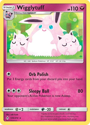 Rare Wigglytuff [135/214 Near Mint ]