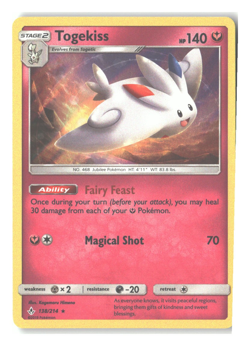 138/214 Togekiss Holo Rare Holofoil
