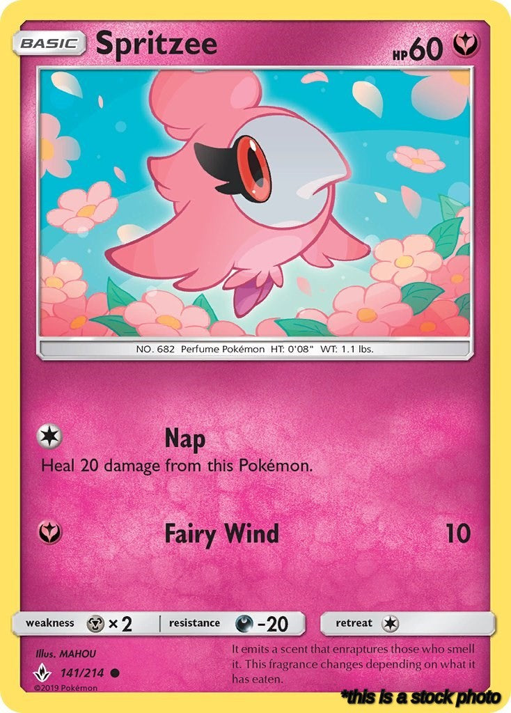 141/214 Spritzee Common Reverse Holofoil