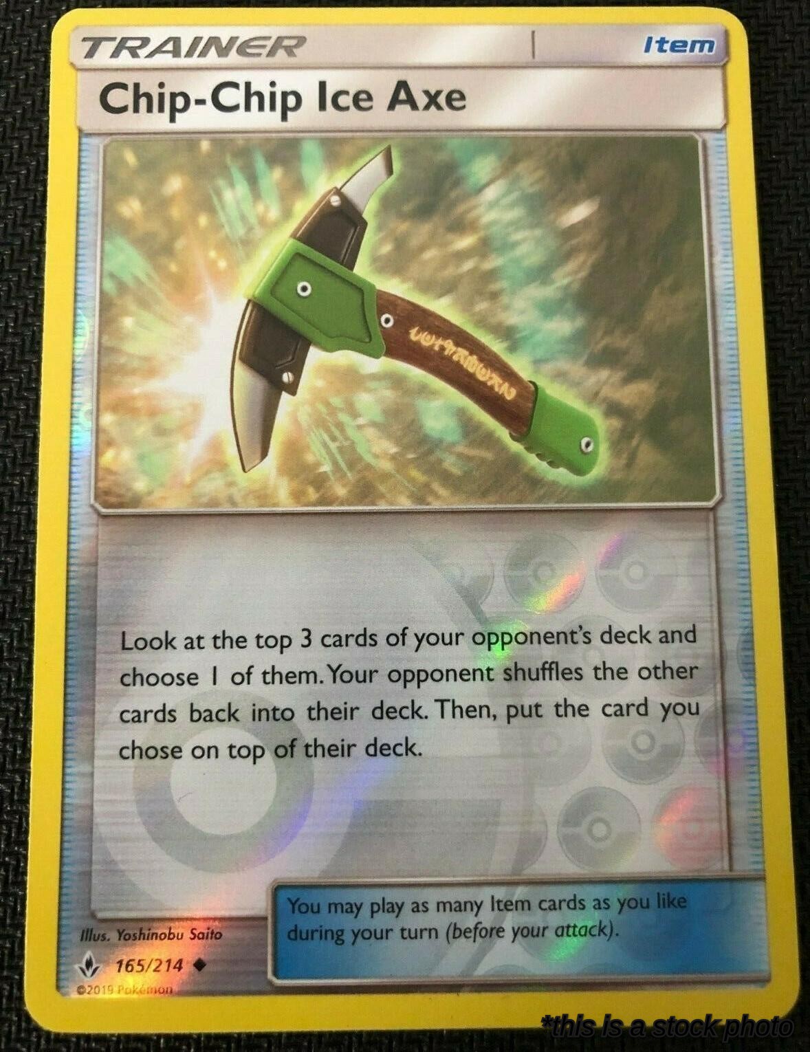 165/214 Chip-Chip Ice Axe Uncommon Reverse Holofoil