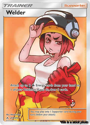 214/214 Welder (Full Art) Ultra Rare Holofoil