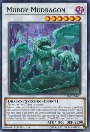 1st Edition Muddy Mudragon [DANE-EN081 Lightly Played] Rare