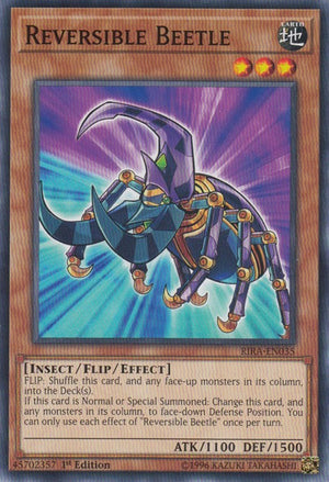 1st Edition Reversible Beetle [RIRA-EN035 Near Mint] Common / Short Print