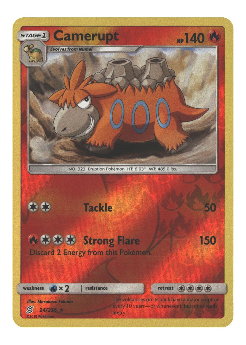 24/236 Camerupt Rare Reverse Holofoil