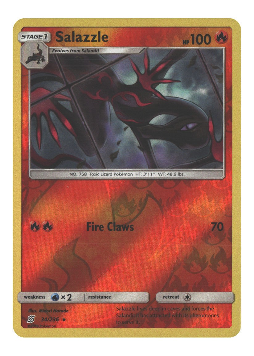 34/236 Salazzle (34) Rare Reverse Holofoil