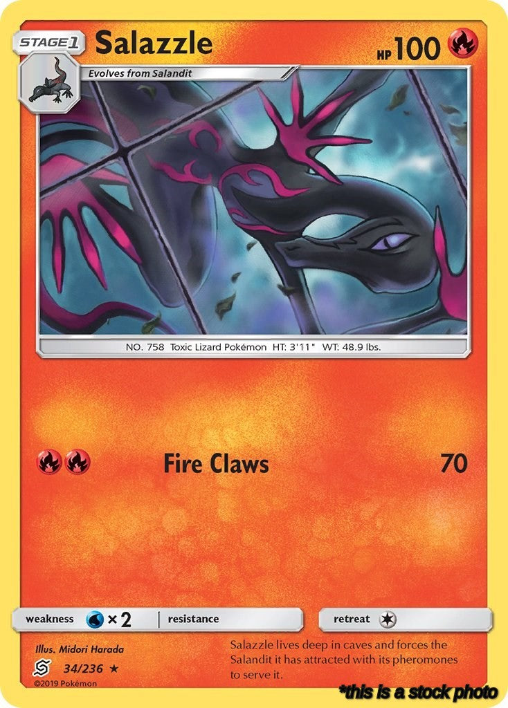 34/236 Salazzle (34) Rare Reverse Holofoil