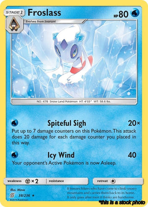38/236 Froslass Holo Rare Reverse Holofoil
