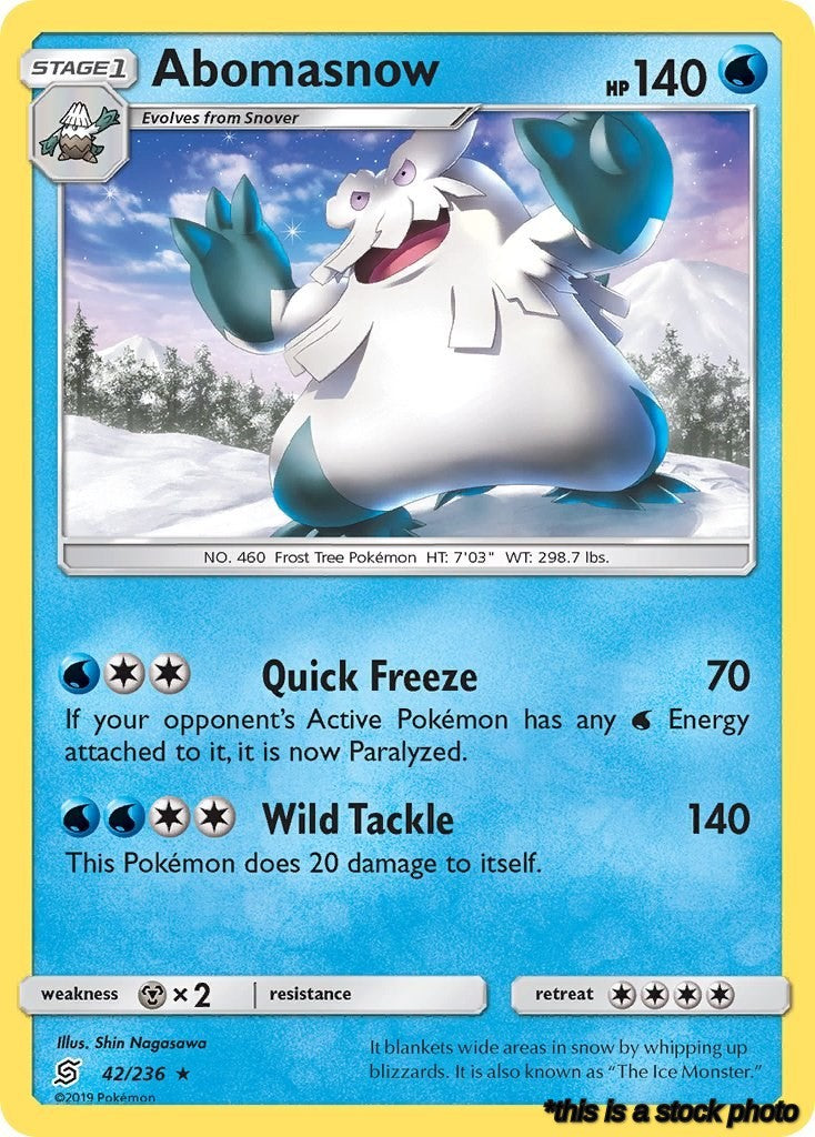 42/236 Abomasnow Rare Normal