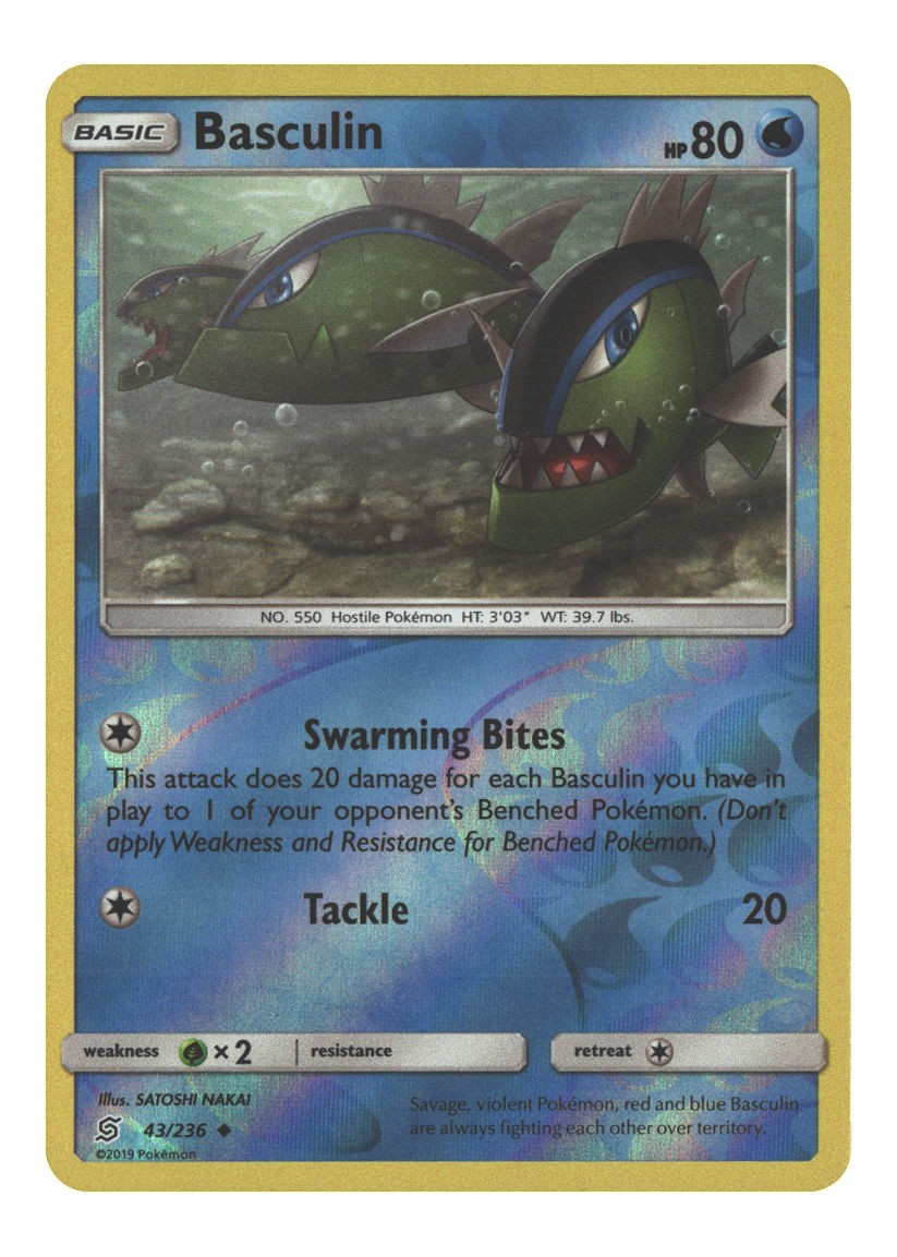 43/236 Basculin Uncommon Reverse Holofoil