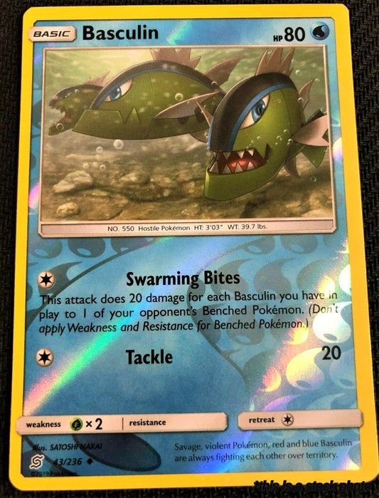 43/236 Basculin Uncommon Reverse Holofoil