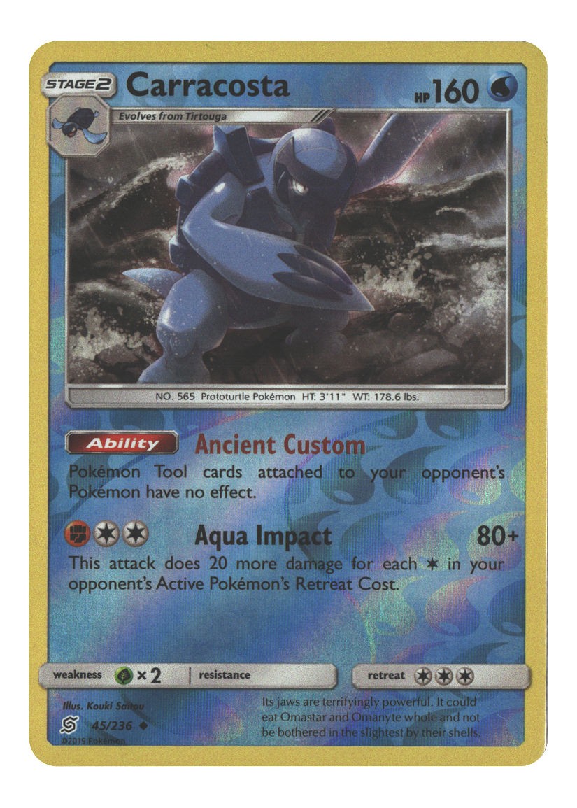 45/236 Carracosta Uncommon Reverse Holofoil