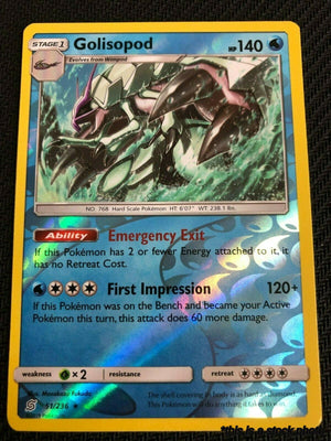 51/236 Golisopod Holo Rare Reverse Holofoil