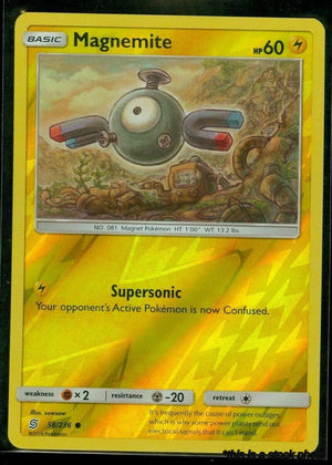 58/236 Magnemite Common Reverse Holofoil Near Mint