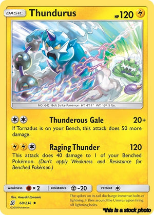 Normal Thundurus [68/236 Lightly Played ]