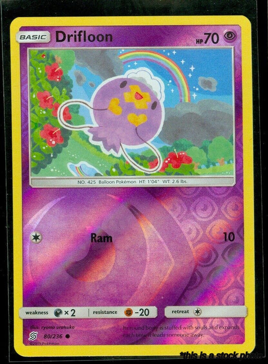 80/236 Drifloon Common Reverse Holofoil