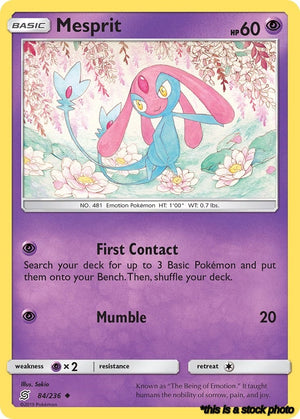 Normal Mesprit [84/236 Lightly Played ]