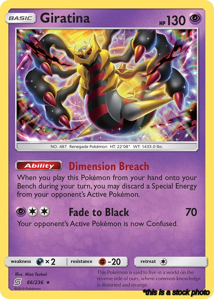 86/236 Giratina Holo Rare Holofoil