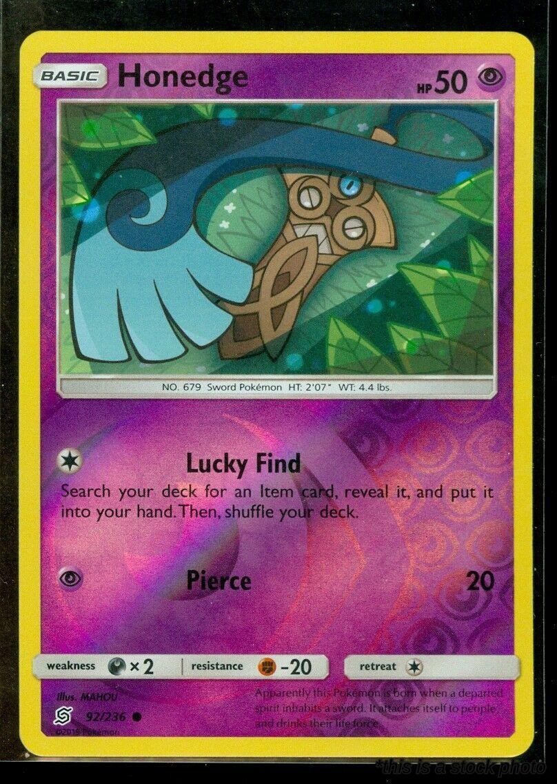 92/236 Honedge (92) Common Reverse Holofoil