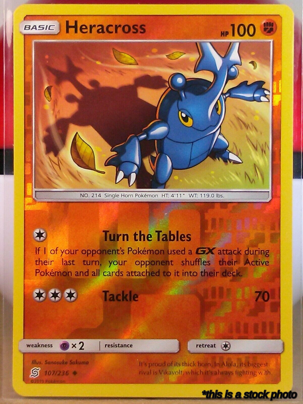 107/236 Heracross Uncommon Reverse Holofoil
