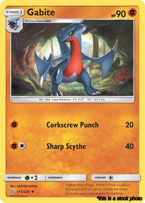 113/236 Gabite Uncommon Normal