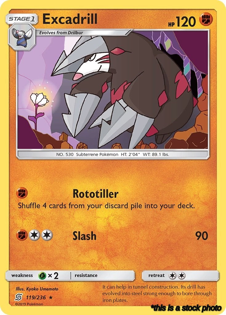 119/236 Excadrill Rare Reverse Holofoil