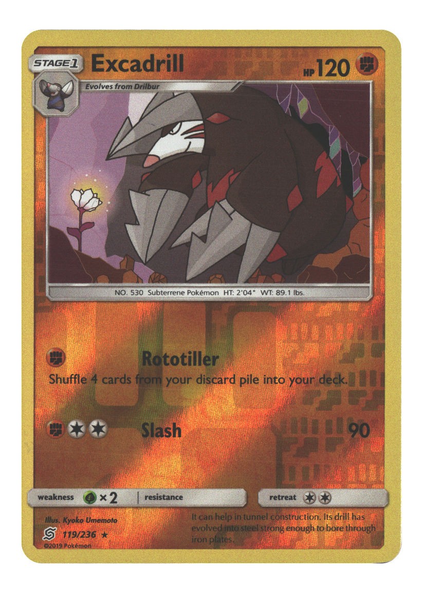 119/236 Excadrill Rare Reverse Holofoil