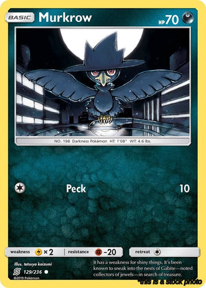 129/236 Murkrow (129) Common Reverse Holofoil