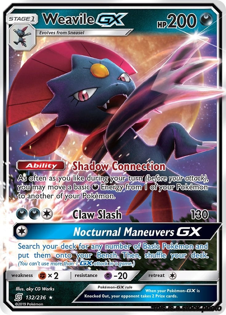 Ultra Rare Weavile GX [132/236 Lightly Played ]