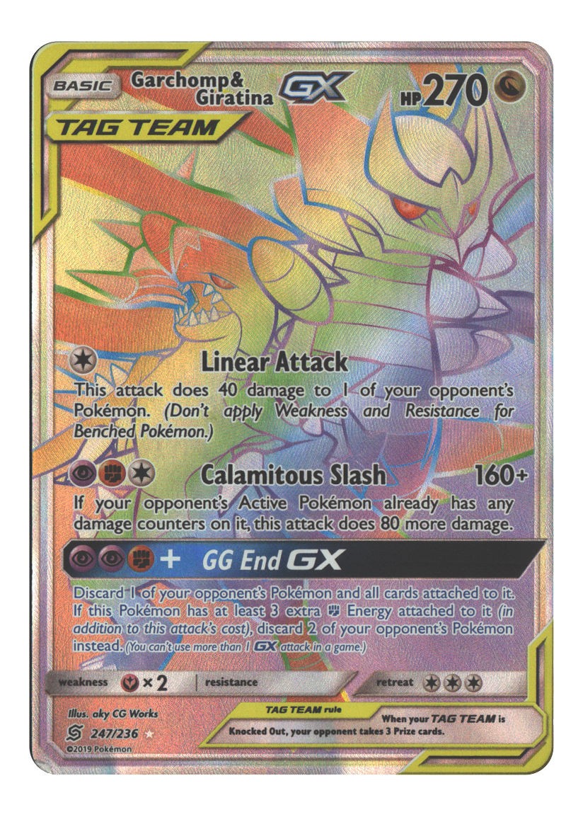 247/236 Garchomp & Giratina GX (Secret) Secret Rare Holofoil