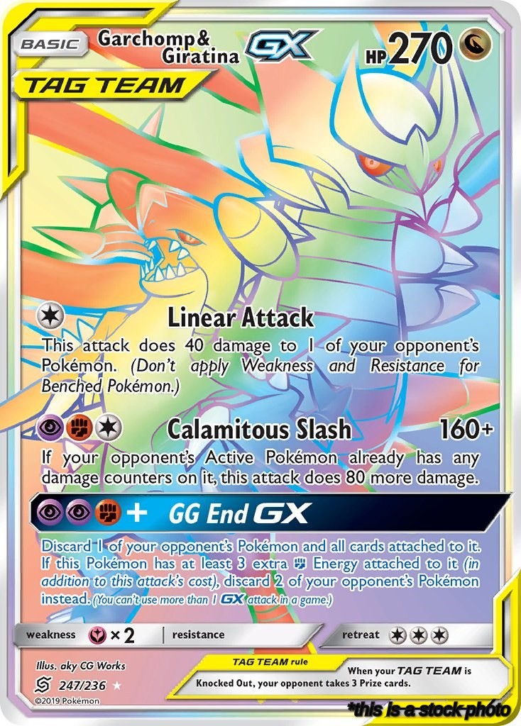 247/236 Garchomp & Giratina GX (Secret) Secret Rare Holofoil