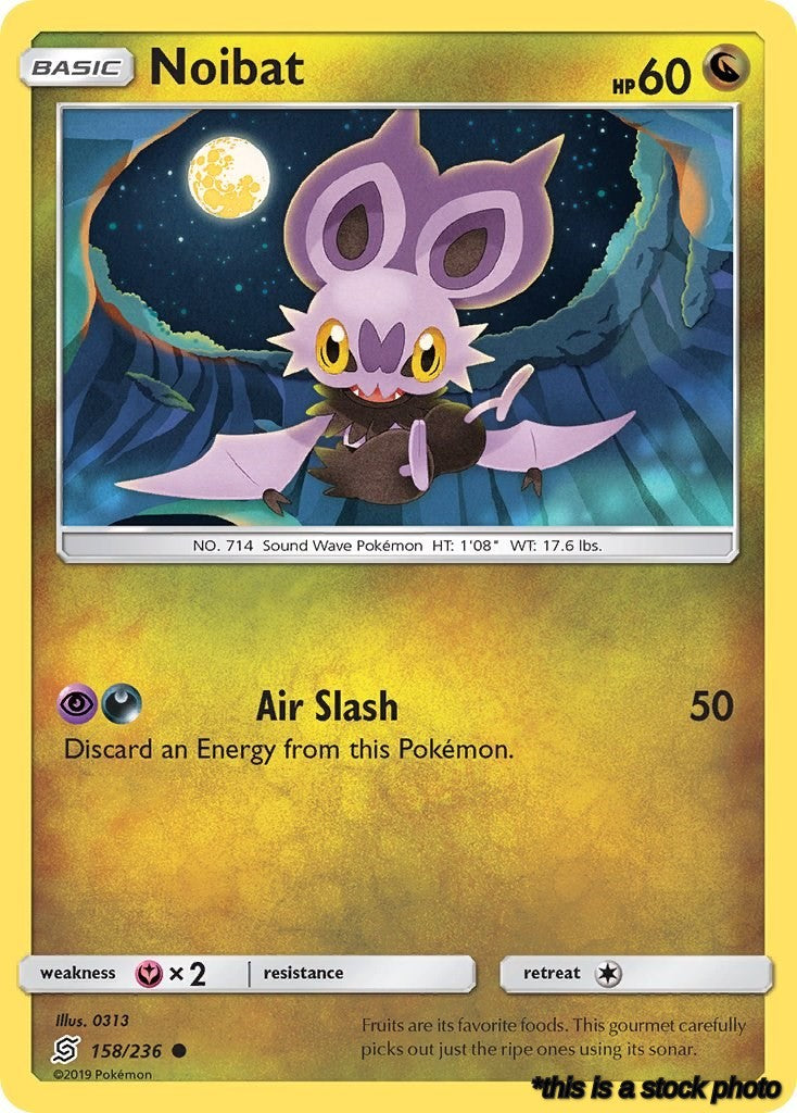 158/236 Noibat Common Reverse Holofoil