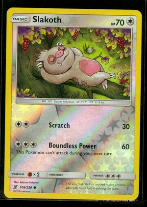 168/236 Slakoth (168) Common Reverse Holofoil