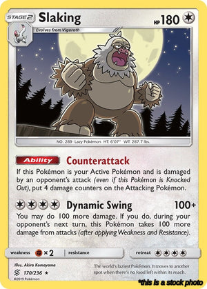 170/236 Slaking Holo Rare Holofoil