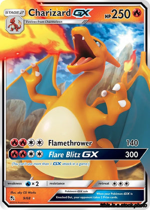 Holofoil Charizard GX [9/68 Near Mint ]