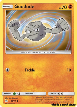 Normal Geodude [33/68 Lightly Played ]