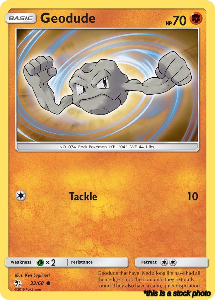 Normal Geodude [33/68 Moderately Played ]